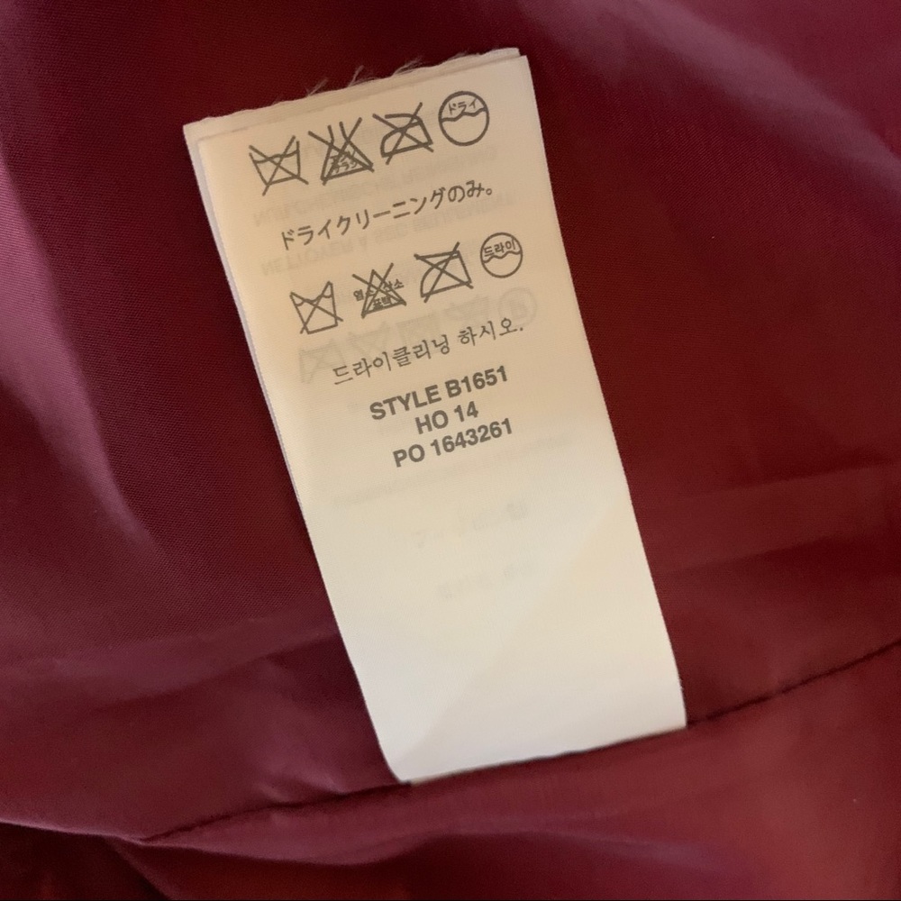 J. CREW Mixed Tweed Dress in Metallic Maroon Sz 10 - Picture 5 of 6